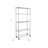 36'' W Steel Adjustable Height Shelving Unit with Wheels-1177426331