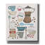 «Red Coffee Barrel I V2 Gingham» par Courtney Prahl, art mural sur toile-972044713