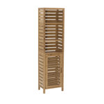 Ayden Solid Bamboo Wood Freestanding Linen Cabinet