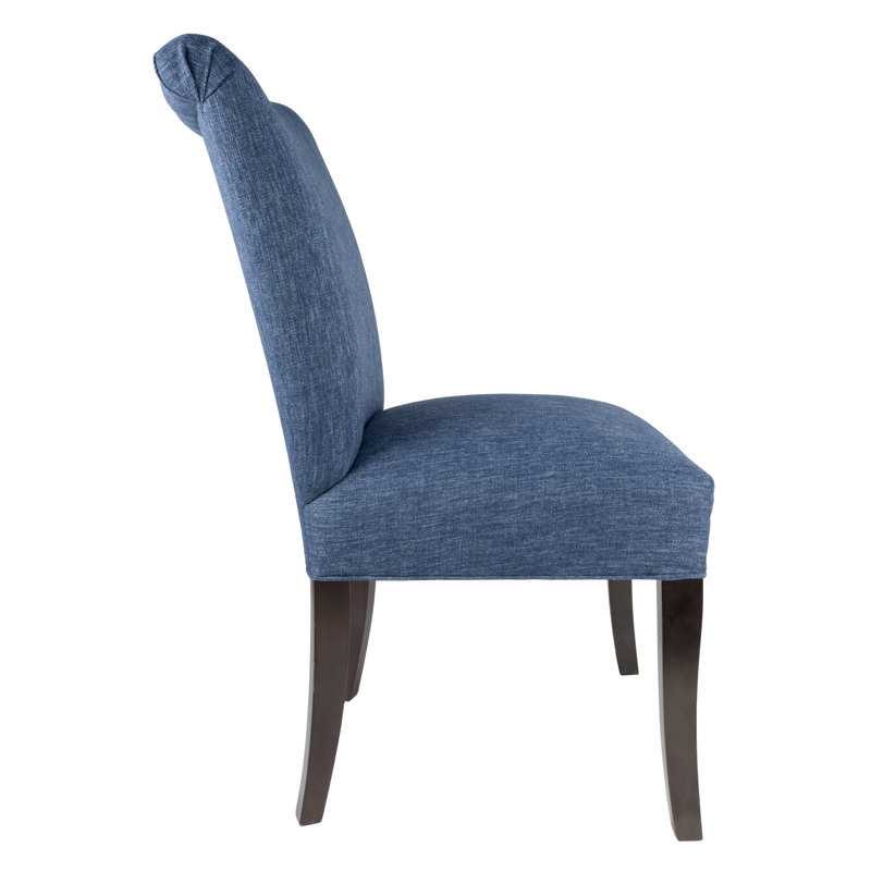 Armannai 18.5'' H Fabric Upholstered Parsons Chair, Blue Denim