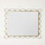 Les Vagues Rectangle Iron Beveled Mirror