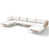 Beige Cushion/White/Natural Frame selected