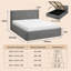 Easy Assembly Gas Liftting Ottoman Bed Frame with 10 Year Warranty Quick Setup Gas Lift Storage Bed -818605870-818605864