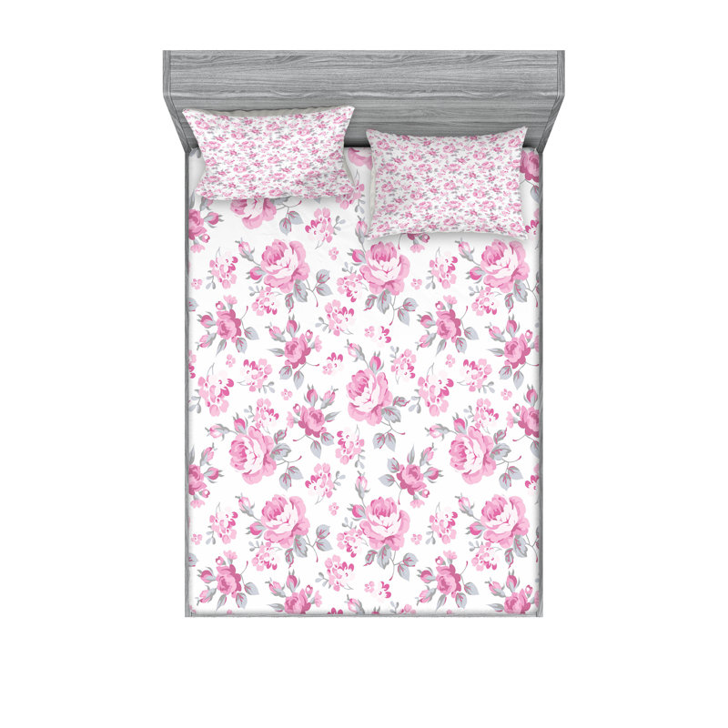 Ensemble de draps et taies décoratives Ambesonne, Full Sheet Set + 1 Fitted Sheet + 4 Pillowcases