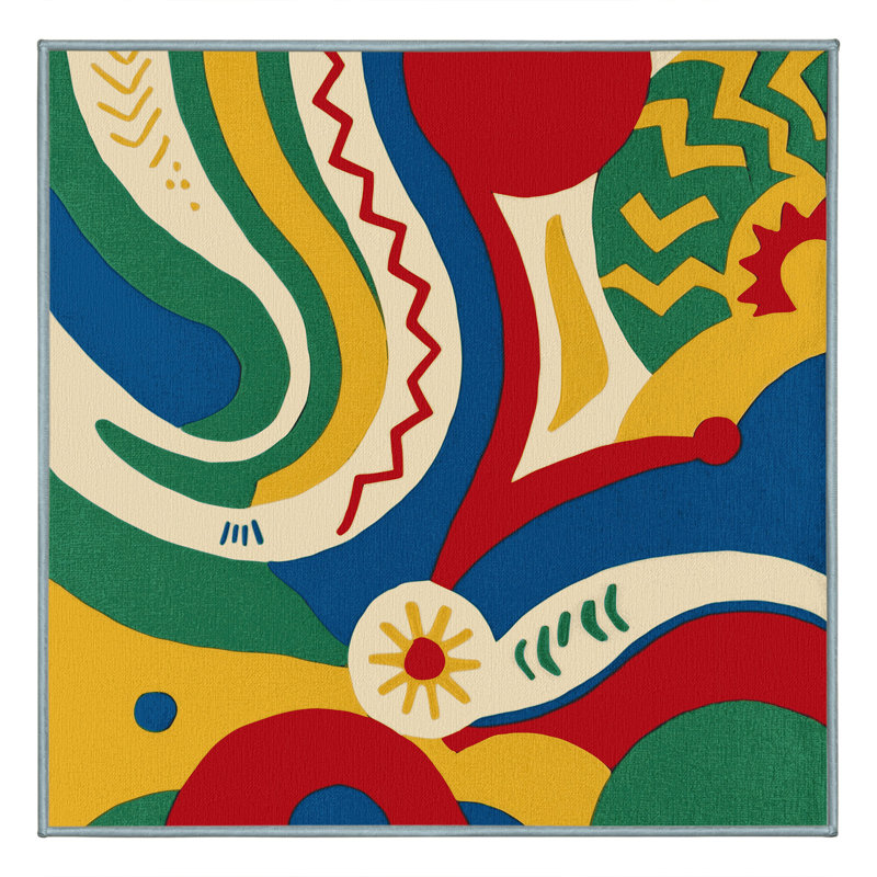 Dazzling Doodle Rug, Square 8'