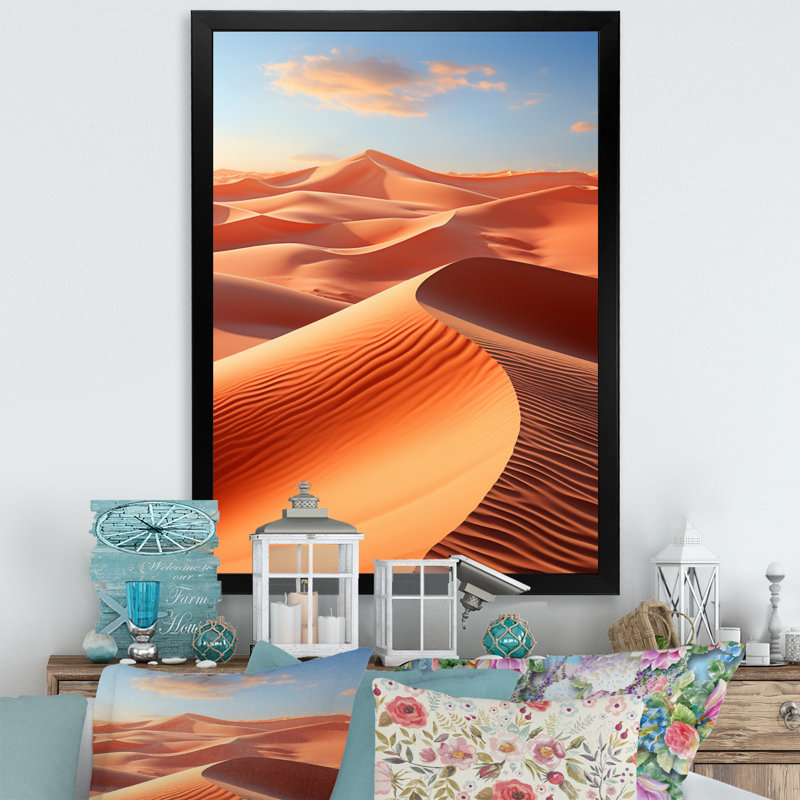 «Aubre Desert Photo Sunkissed Sands II», reproduction sur toile, Noir, H 44 po x l 34 po x P 1,5 po