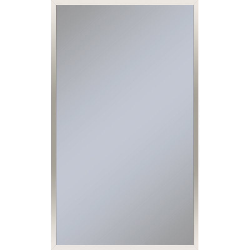 Profiles Modern & Contemporary Bathroom / Vanity Mirror, 39.25" x 23.125", Polished Nickel