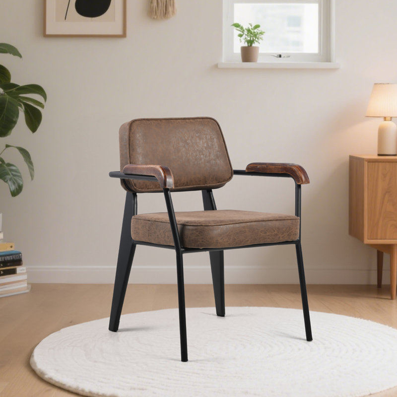 Chaise d'appoint Pu, 1, Brun
