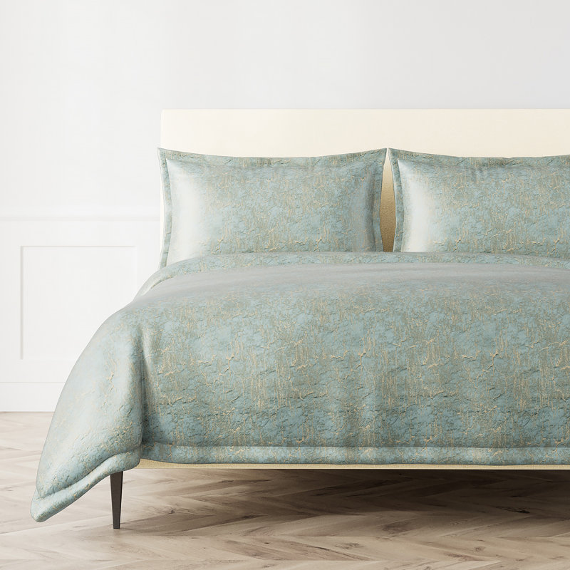 Art Of Home Duvet Cover Set, King Duvet Cover + 2 Shams, Aqua