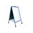 FixtureDisplays® 24.5" W x 45" H x 27" D Double-sided Easel with Dry Erase Magnetic Surfaces - Blue 19531