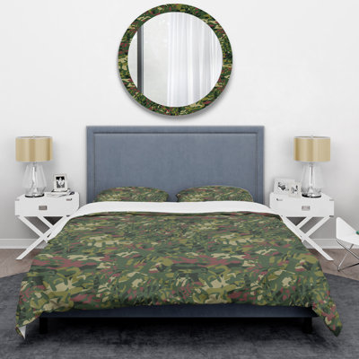 Green Microfiber 3 Piece Duvet Cover Set
