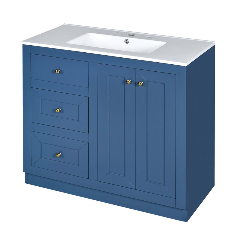 36'' Single Bathroom Vanity With Ceramic Top