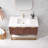 Mahon 42'' Free Standing Single Bathroom Vanity with Cultured Marble Top-551895181-551876675