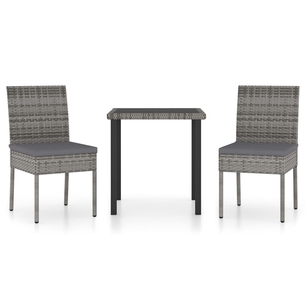 2-Sitzer Lounge-Set Liutcho aus Rattan mit Polster