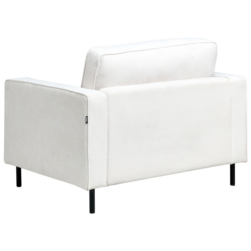 Living Room Set Sumaia Fabric 4 Seater, Off-White