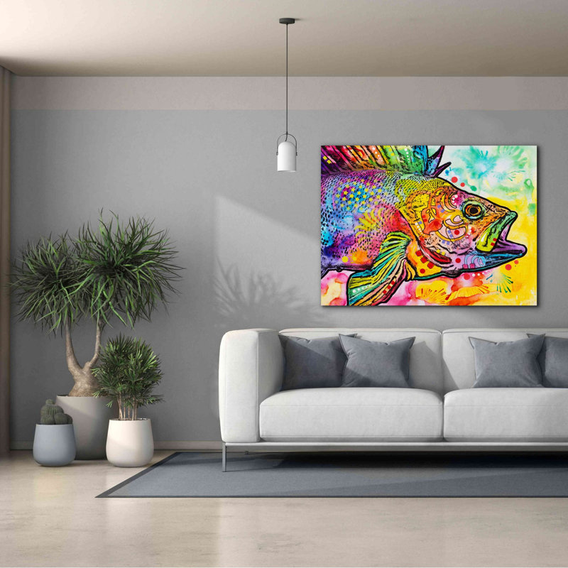 'Fish' by Dean Russo, Canvas Wall Art, 40" H x 54" W x 1.5" D