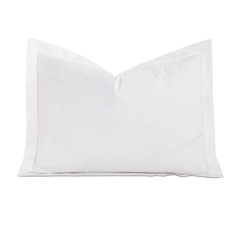 Emilio Cotton Pillow Sham, White, Standard