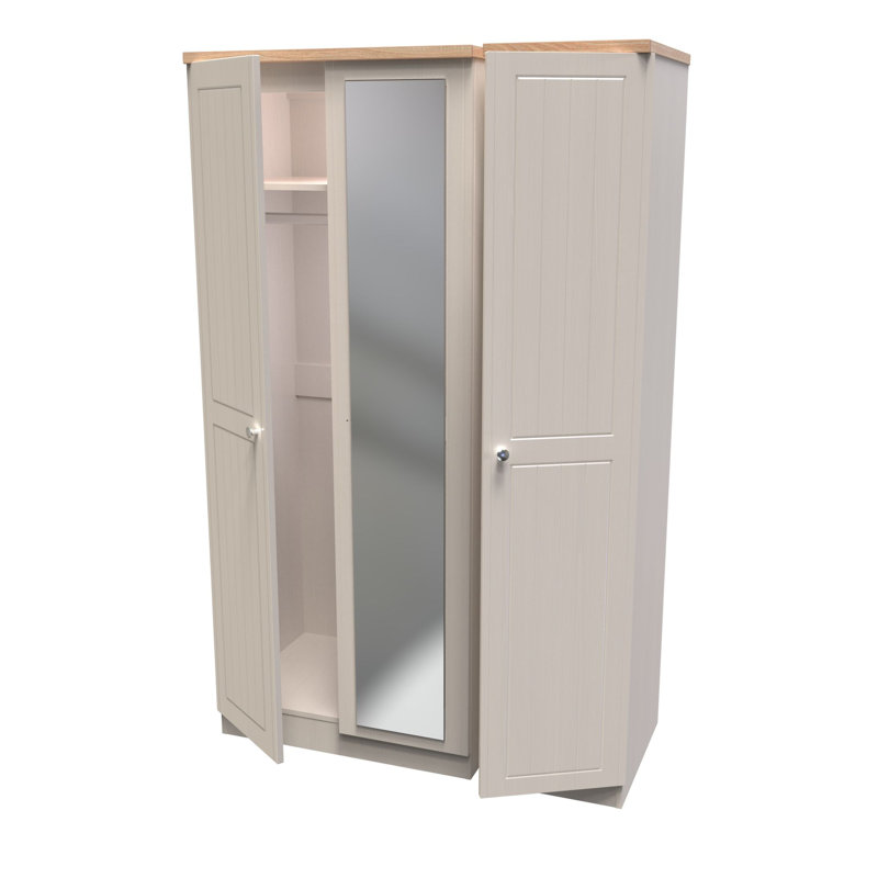 3 Door Wardrobe, Kashmir Ash/Oak