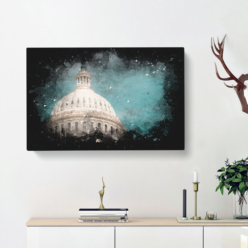 Capitol Hill White House - Wrapped Canvas, 50cm H x 76cm W x 3cm D
