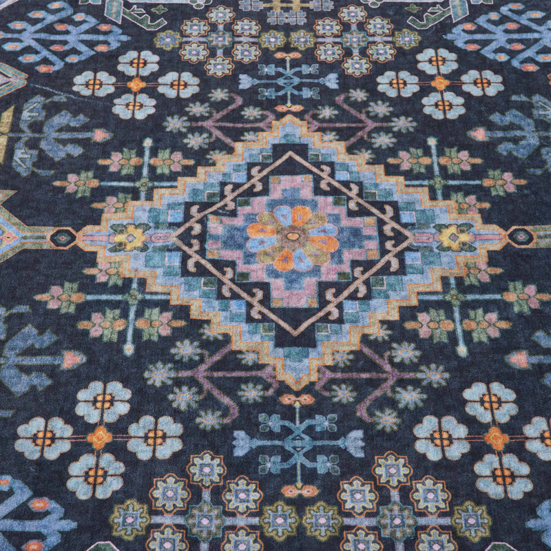 Tapis d'intérieur délavé et antidérapant, Rectangle 108 po x 72 po