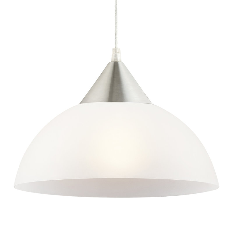 Milosz 1 - Light White Single Pendant, White