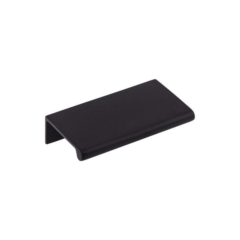 Europa Finger pull, Flat Black, 2" Center to Center