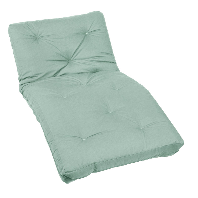 Matelas de futon en coton Maeder, Lit simple, Granit Julip