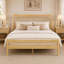 Lit vintage traditionnel avec rangement sous le lit et cadre renforcé-1168745131