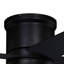 Ventilateur de plafond transitionnel encastré noir intérieur / extérieur 52 po Aniss-70993621