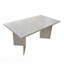 Table de salle à manger extensible 6-10 personnes moderne faux marbre en bois long rectangulaire