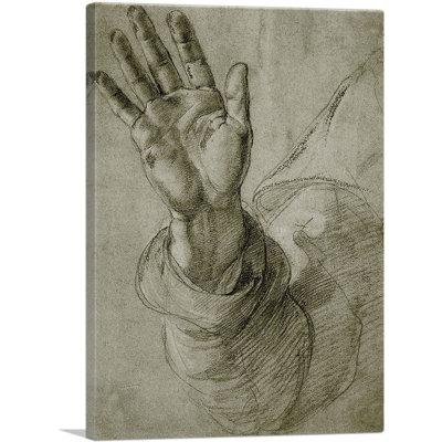 «Upraised Right Hand, with Palm Faceing Outward 1520» par Raphael, reproduction d'art sur toile tendue