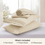 Ensemble de draps à bonnet profond - s'adapte aux matelas jusqu'à 21 pouces d'épaisseur - ensemble de draps GentleSoft, évacuation de l'humidité, draps et taies d'oreiller doux et rafraîchissants, ajustement facile et sécuritaire-105311094-105311092