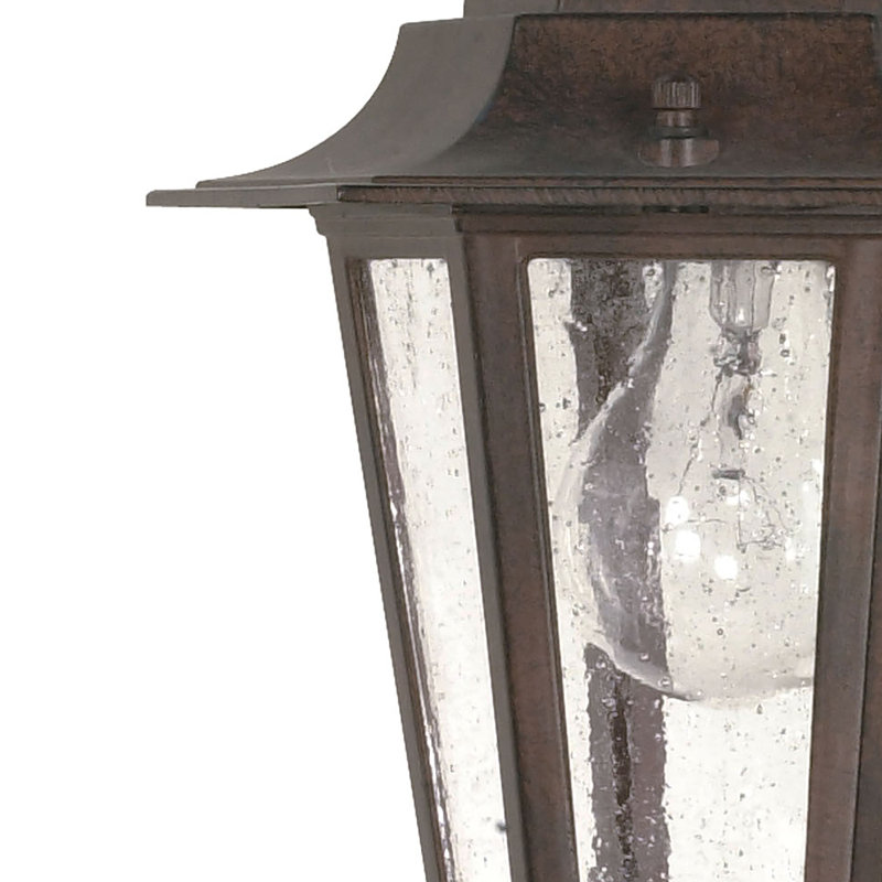 Lanterne suspendue d'extérieur 1 ampoule Mayer H 12,63 po, Bronze vieilli