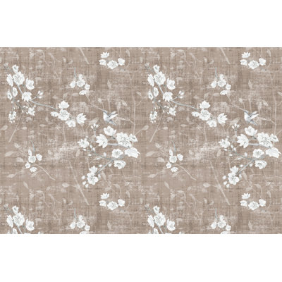 Tissu fantasia fleur Chinoiserie