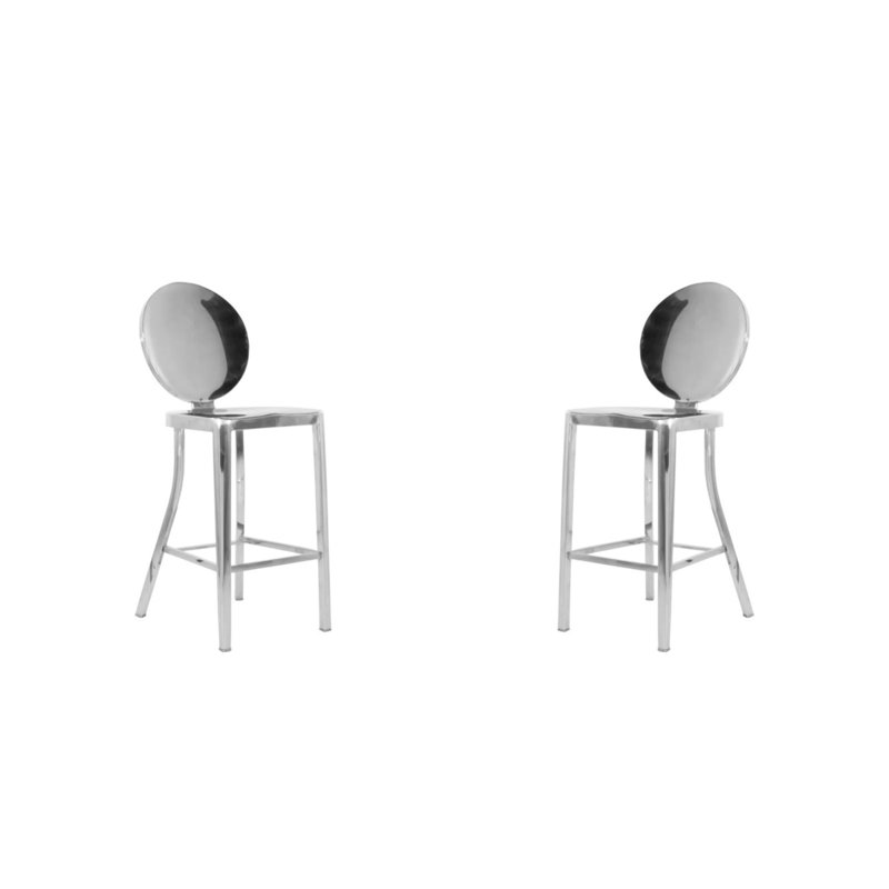 Tabouret de bar et de comptoir Pauline, Tabouret de comptoir (siège d'une hauteur de 25 p