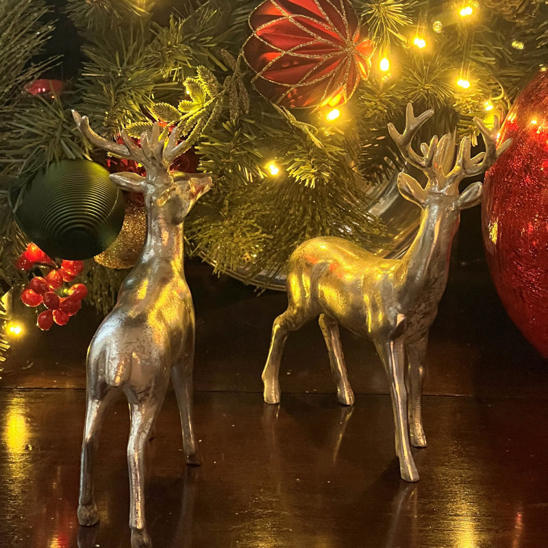 Figurines de renne rustique, 8,75 pouces