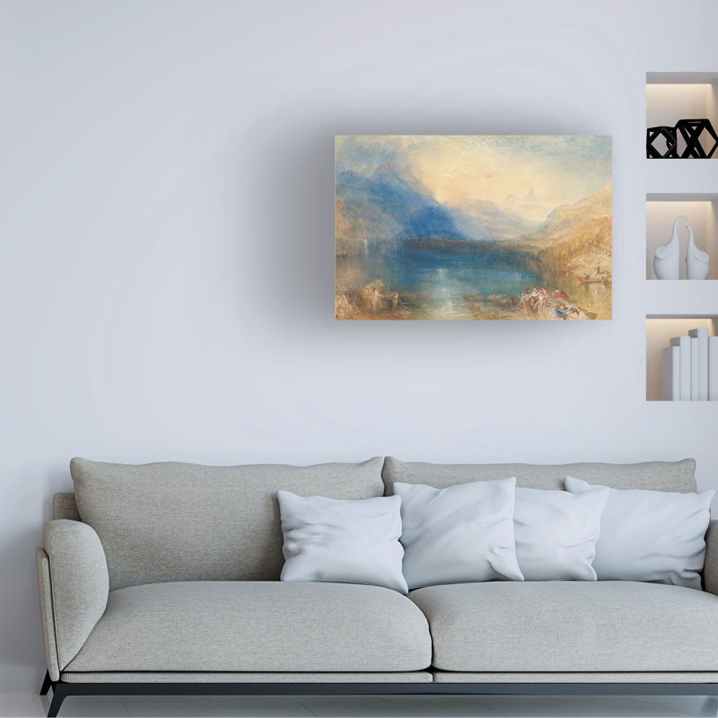 Joseph Mallord, William Turner, le lac de Zoug, 1843, art sur toile, H 30 po x l 47 po