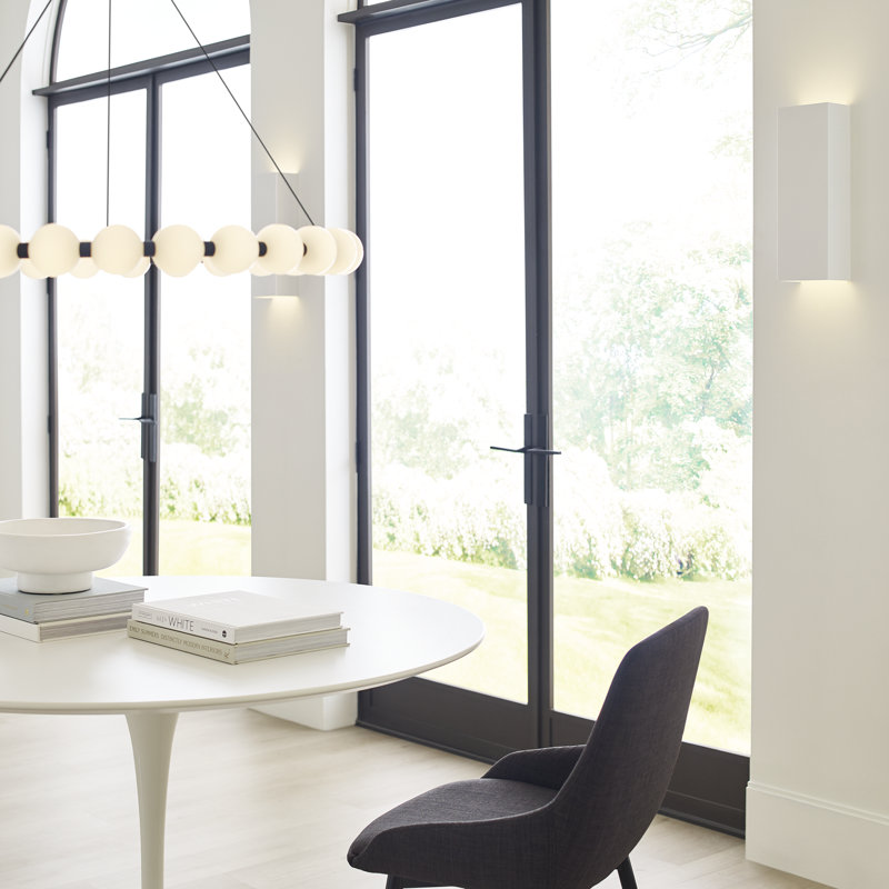 Brompton 1 - Light LED Flush Mounted Sconce, Matte White