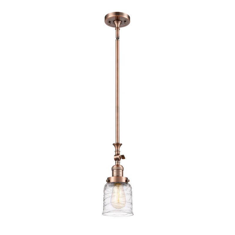Blomford 1 - Light Single Drop Pendant Pendant, Antique Copper