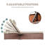 Chaise longue d'extérieur en osier inclinable avec table d'appoint et coussins-819371124