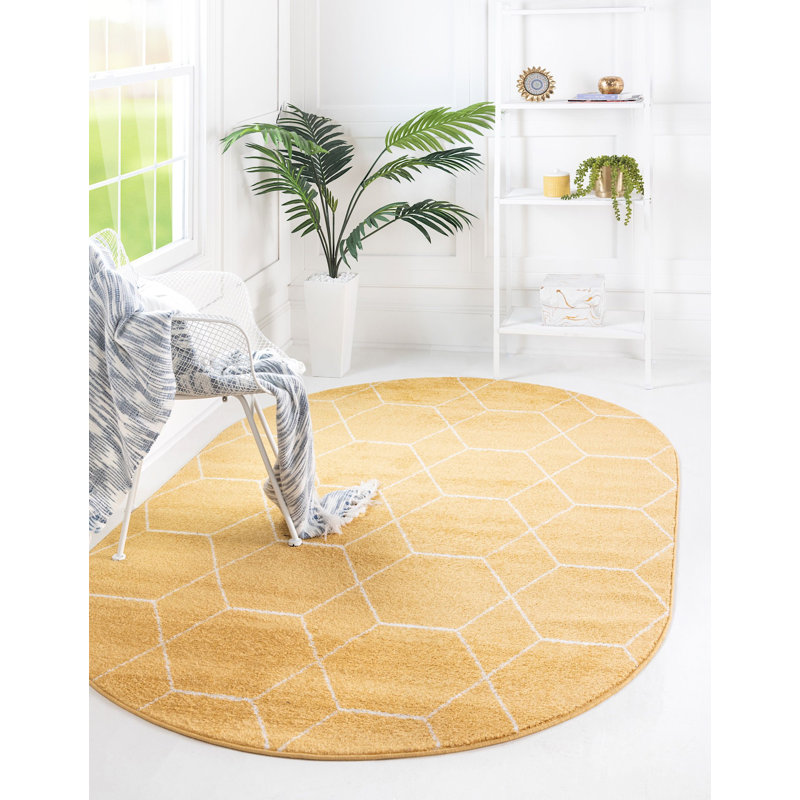 Tellaro Abstract Indoor Rug, Oval 5' x 8'