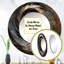 Bronze vortex de sagesse tourbillonnante I - miroir décoratif spirales abstraites, miroir mural gris, impression d'art en métal-99620753-121602585