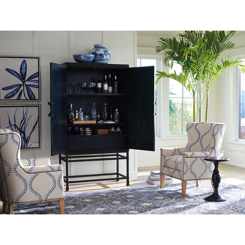 Newport Bar Cabinet, Seaglass