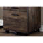 Rangement de bureau brun - Armoire mobile avec espace spacieux pour les dossiers à rouler