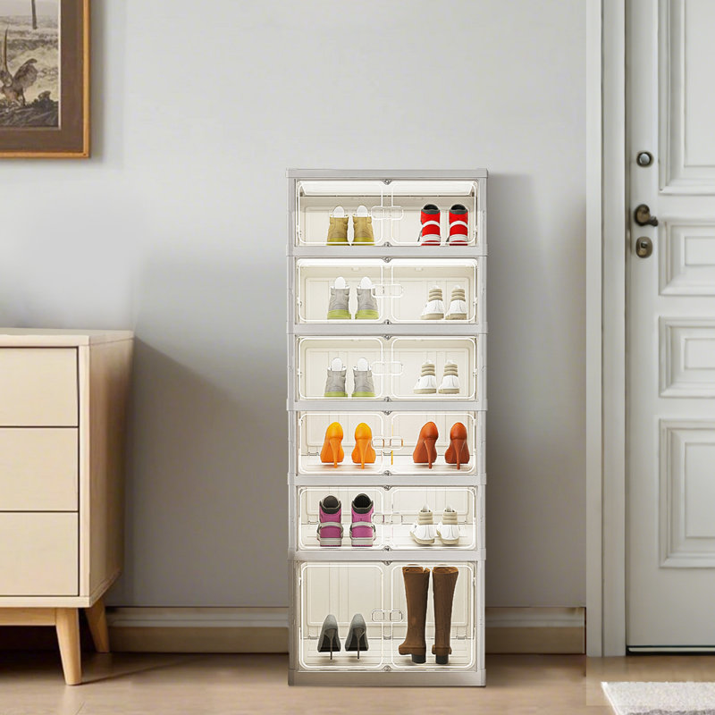 12 Pair Stackable Shoe Storage Box