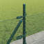 Vidaxl Fence With Posts PVC-Coated Steel-116797850-116797849