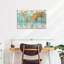 Globe terrestre carte du monde sur toile-806209352