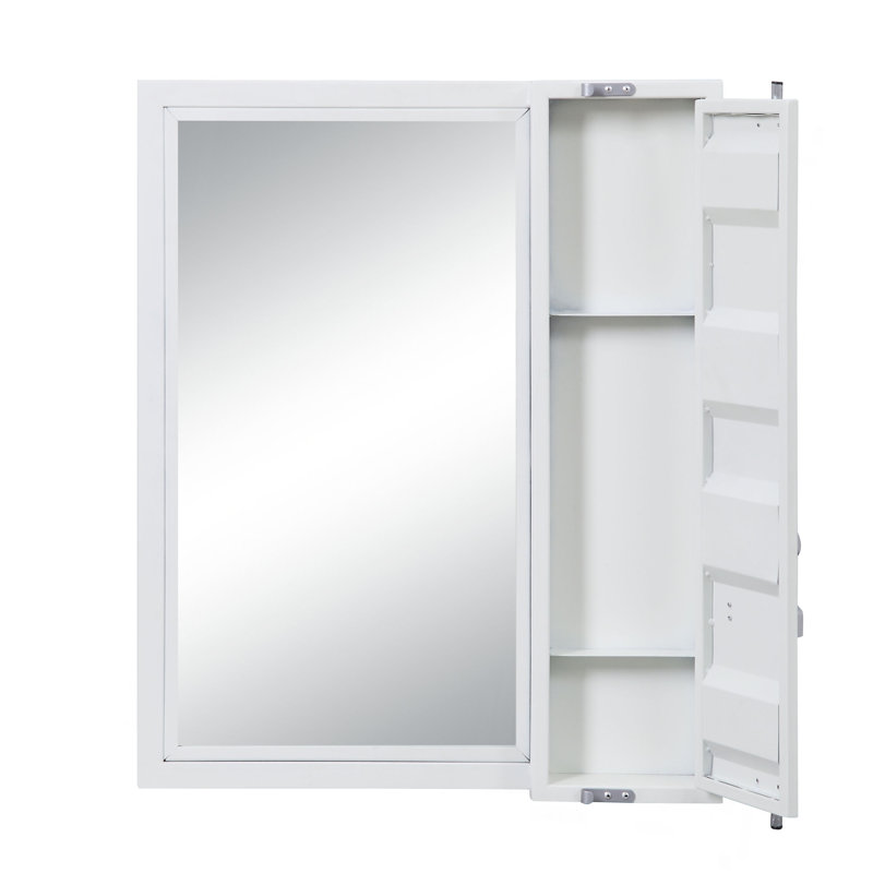 Miroir de salle de bain Cargo, Blanc