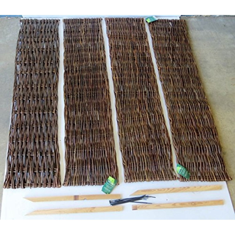 Bordure de pelouse tissée H 12 po x l 4 pi, H 1 pi x l 4 pi