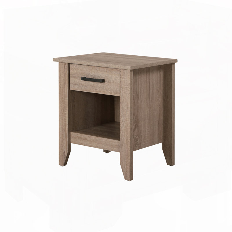 Table de chevet en bois, Brun
